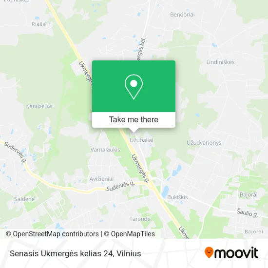 Карта Senasis Ukmergės kelias 24
