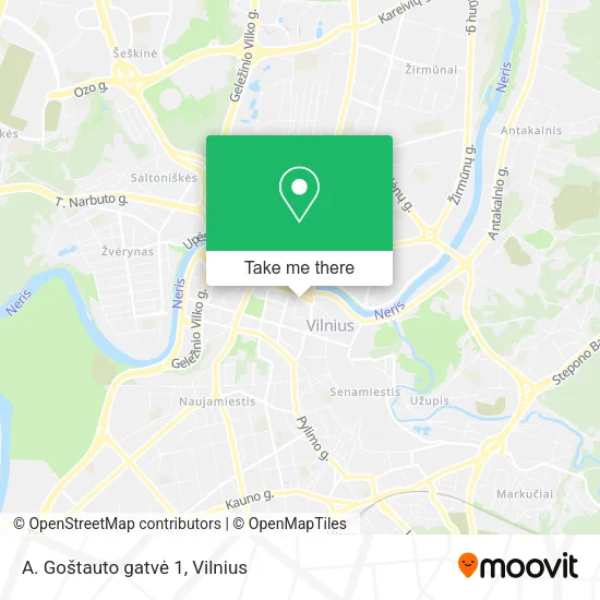 Карта A. Goštauto gatvė 1