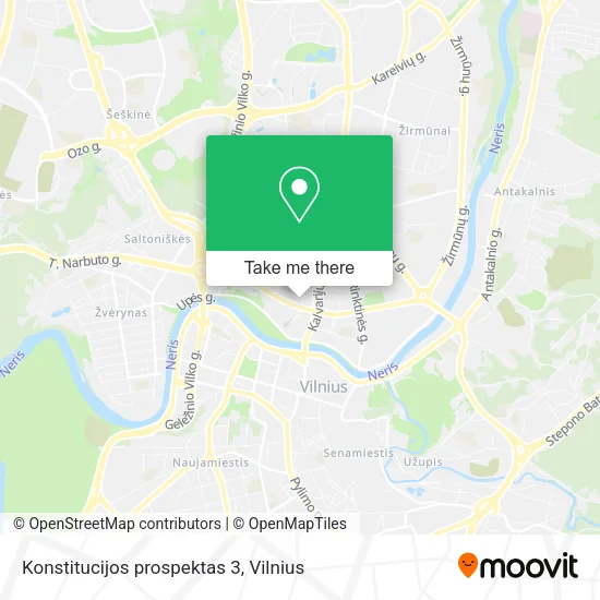 Карта Konstitucijos prospektas 3
