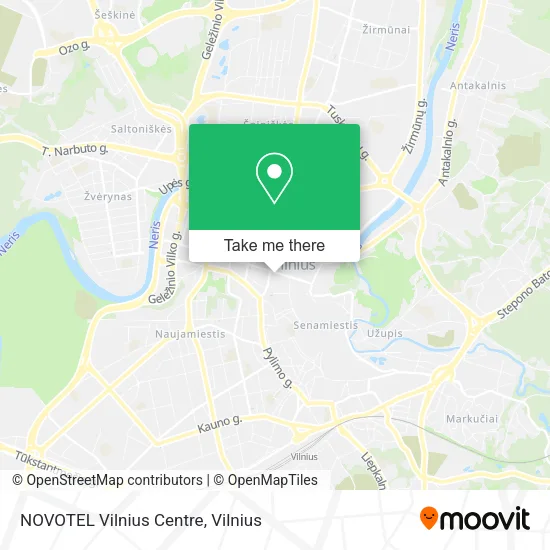Карта NOVOTEL Vilnius Centre