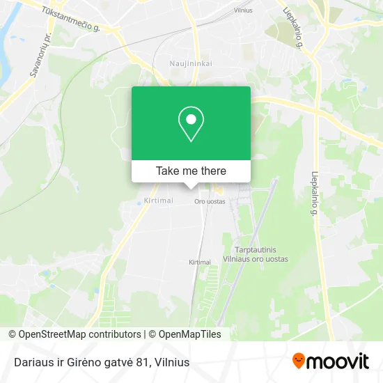 Карта Dariaus ir Girėno gatvė 81