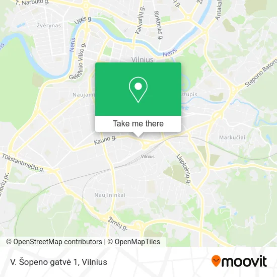 Карта V. Šopeno gatvė 1