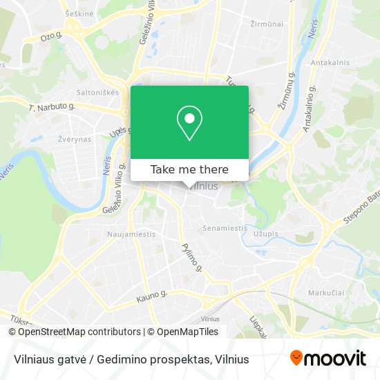 Карта Vilniaus gatvė / Gedimino prospektas