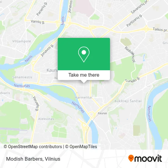 Modish Barbers map
