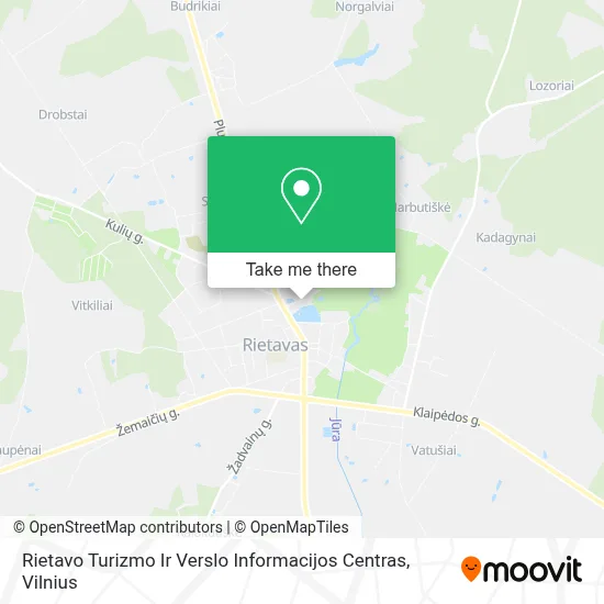 Rietavo Turizmo Ir Verslo Informacijos Centras map
