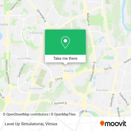 Level Up Simuliatoriai map