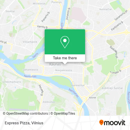 Express Pizza map