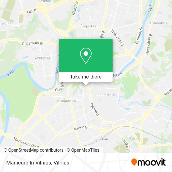 Manicure In Vilnius map