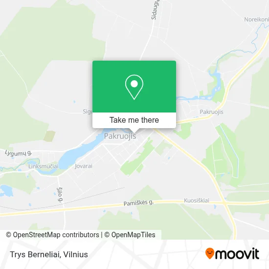 Trys Berneliai map