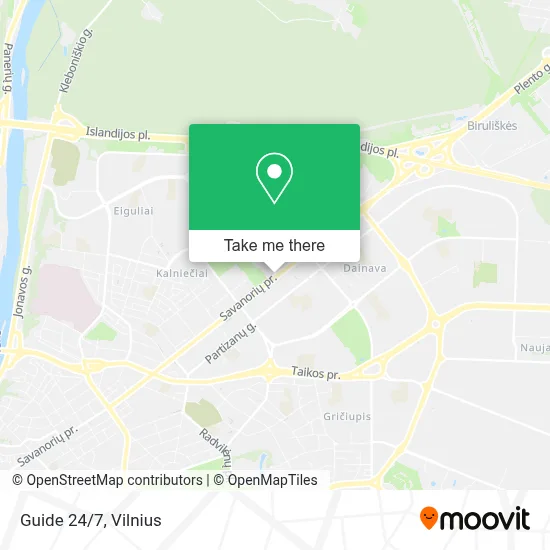 Guide 24/7 map