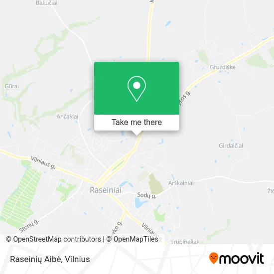 Raseinių Aibė map