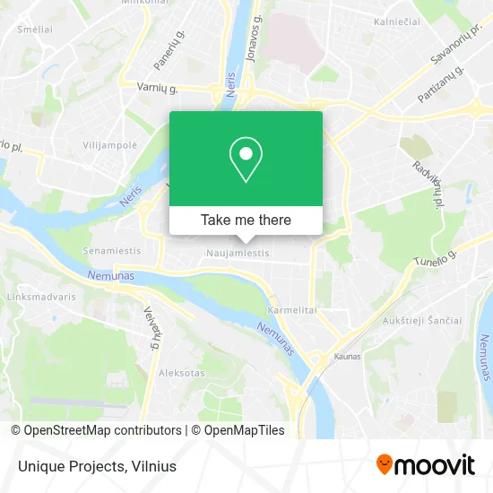 Unique Projects map