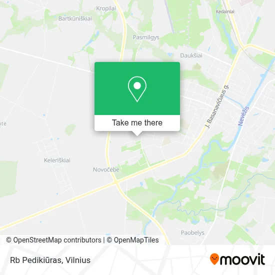 Rb Pedikiūras map