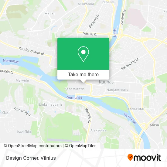 Design Corner map