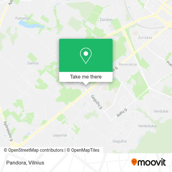 Pandora map
