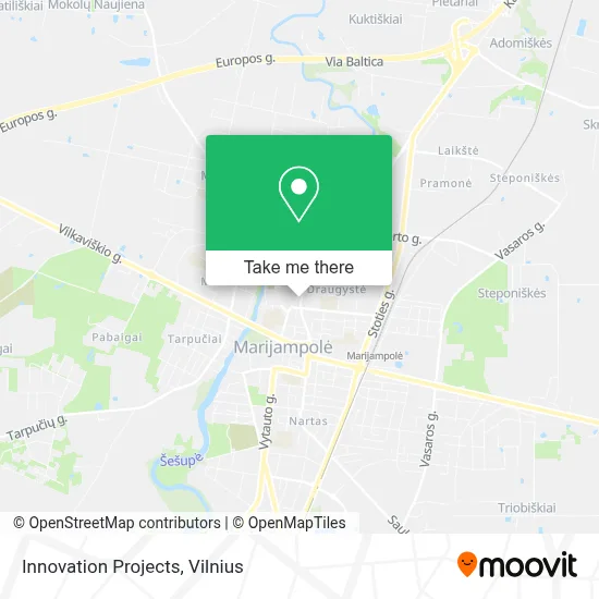 Innovation Projects map