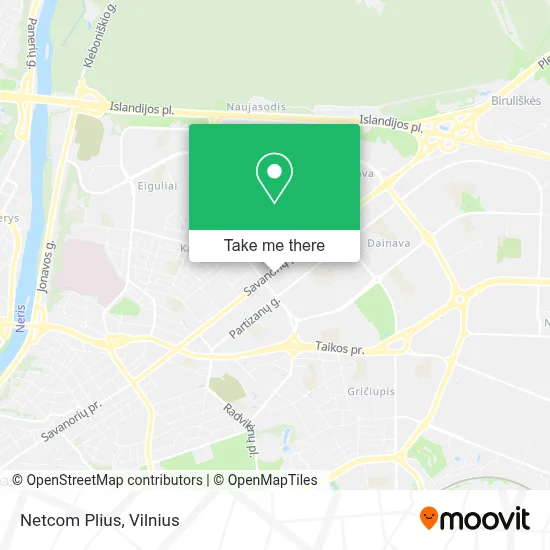 Netcom Plius map