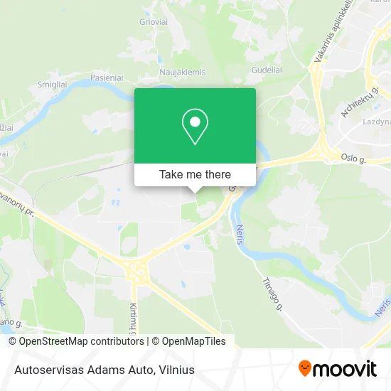 Autoservisas Adams Auto map
