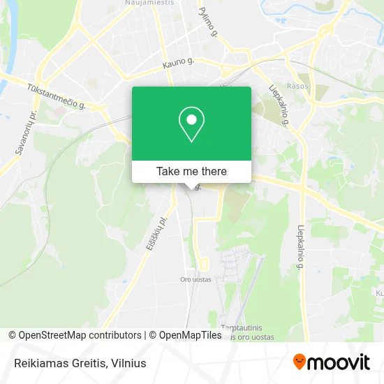 Reikiamas Greitis map