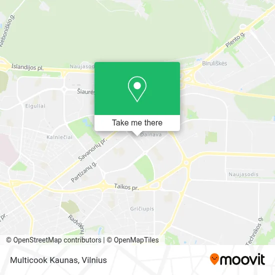 Multicook Kaunas map