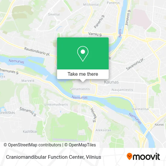 Craniomandibular Function Center map