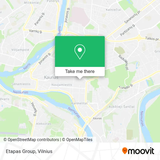Etapas Group map