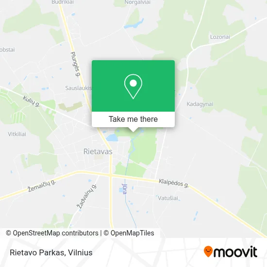 Rietavo Parkas map