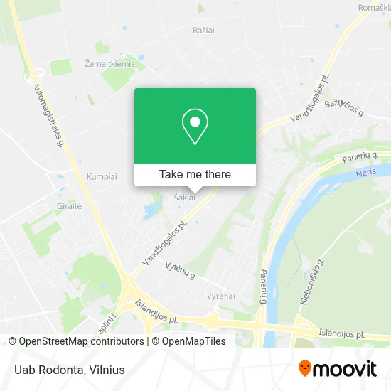 Uab Rodonta map