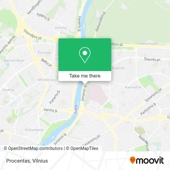 Procentas map