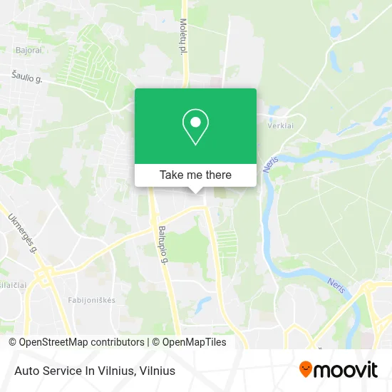 Auto Service In Vilnius map