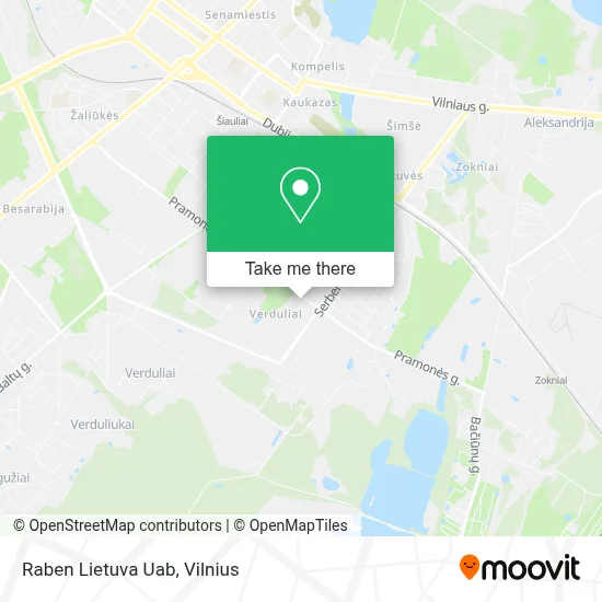 Raben Lietuva Uab map