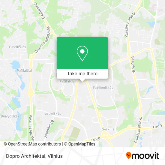 Dopro Architektai map