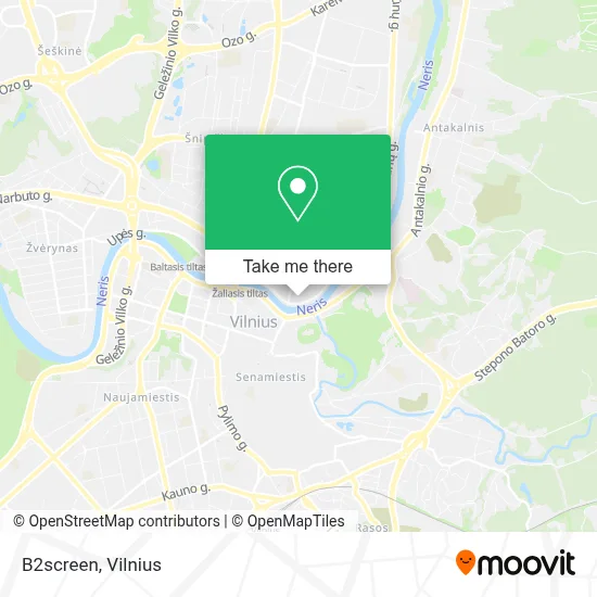 B2screen map