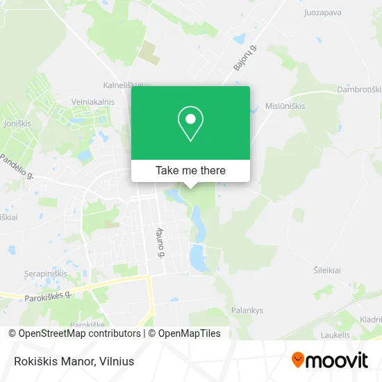 Rokiškis Manor map