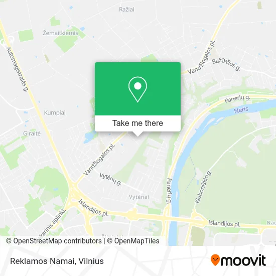 Reklamos Namai map