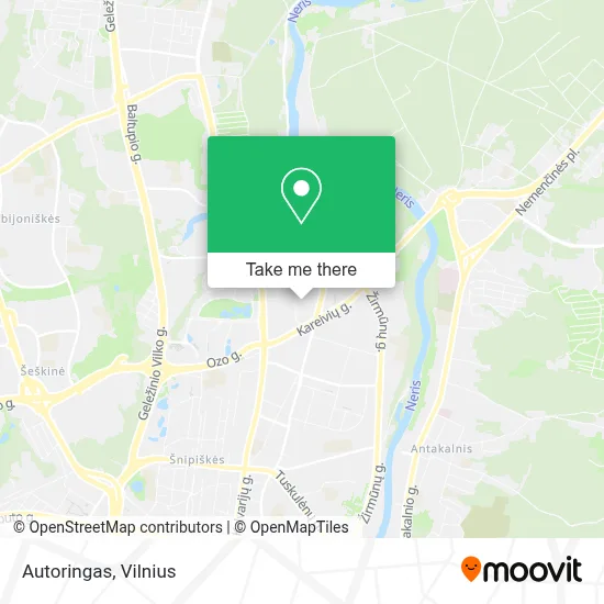 Autoringas map