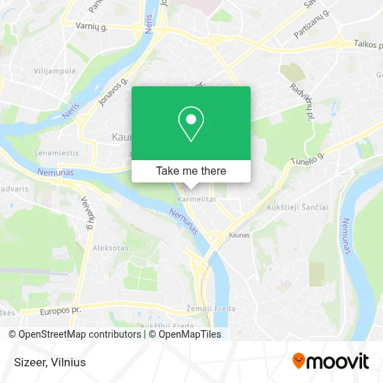 Sizeer map
