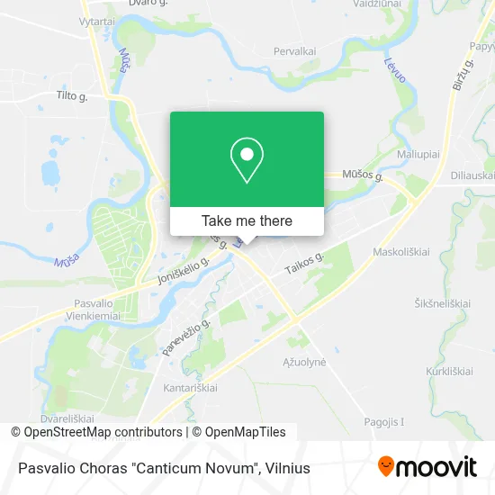 Pasvalio Choras "Canticum Novum" map