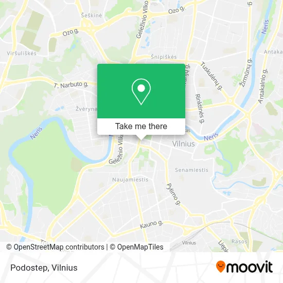 Podostep map