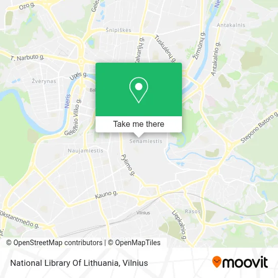 National Library Of Lithuania map