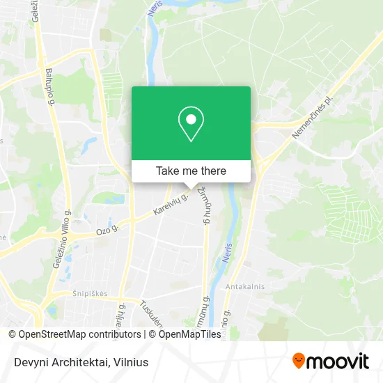Devyni Architektai map