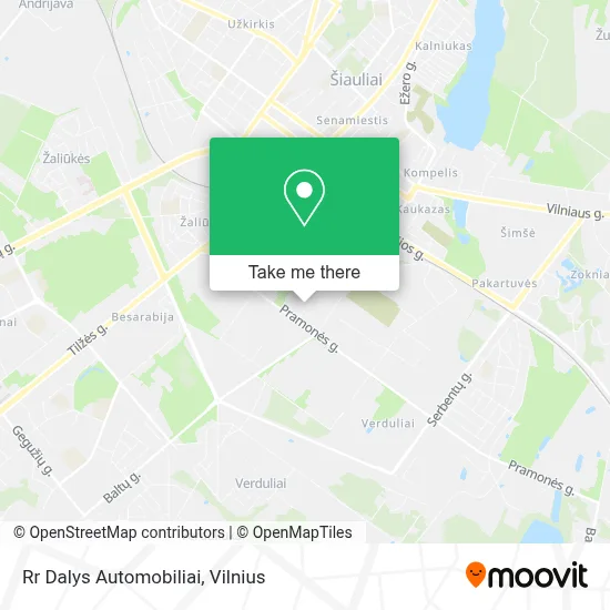 Rr Dalys Automobiliai map
