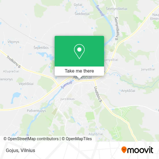 Gojus map