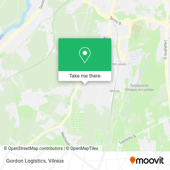 Gordon Logistics map