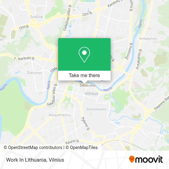 Work In Lithuania map