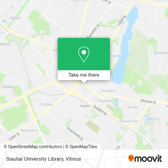 Siauliai University Library map