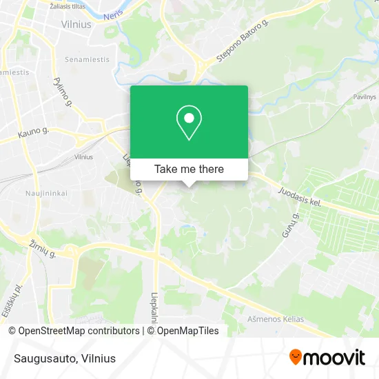 Saugusauto map