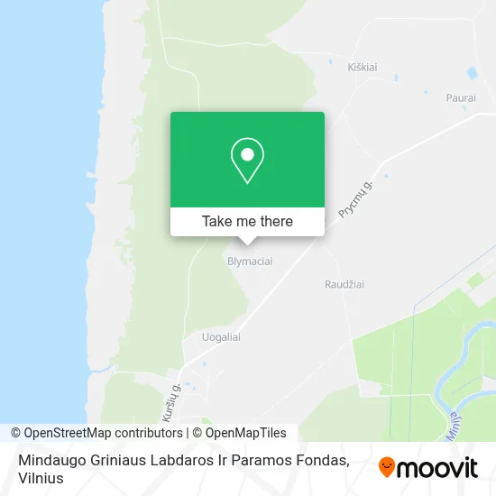 Mindaugo Griniaus Labdaros Ir Paramos Fondas map