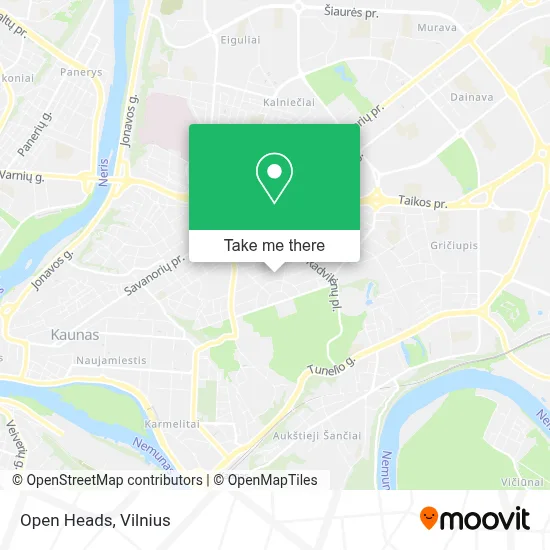 Open Heads map