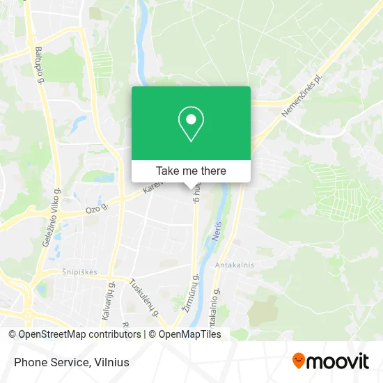 Phone Service map